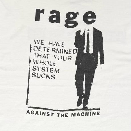 RAGE AGAINST THE MACHINE WE HAVE DETERMINED WHITE GIANT XL 1786