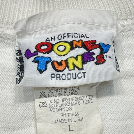 LOONEY TUNES THE BIRD IS DA WORD WHITE LARGE 7517