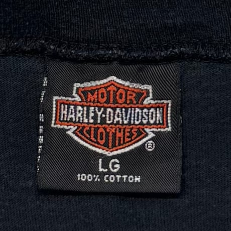 HARLEY DAVIDSON 	BLUE EMBLEM MILWAUKEE, WI ARM FLAME LS LARGE 2907