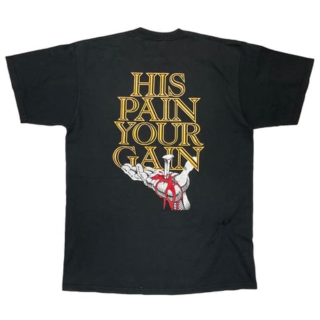 LORD'S GYM 1990 BENCH PRESS GYM! THE SIN OF THE WORLD JERZEES LARGE 2531