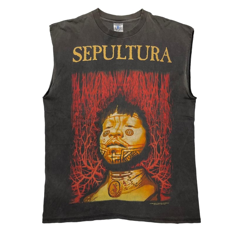 SEPULTURA ROOTS 1996 SLEEVELESS BLUE GRAPE XL 9