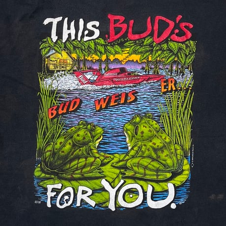 Budweiser FROGS 1996 BOAT THIS BUD'S FOR YOU FITS XXL 1855