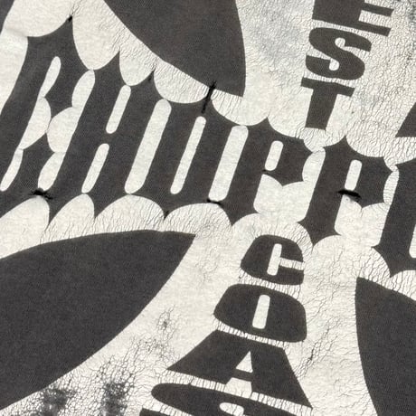 WEST COAST CHOPPERS IRON CROSS LONG BEACH CA SS FADED BLACK FITS XL 8490