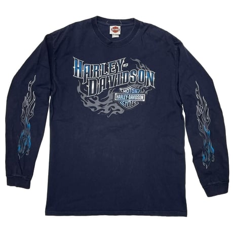 HARLEY DAVIDSON 2011 LIVE THE LEGEND ILLINOIS LS TEE NAVY LARGE 5774