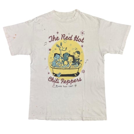RED HOT CHILI PEPPRES ONE HOT MINUTE WORLD TOUR 1997 NATURAL FITS LARGE 4851