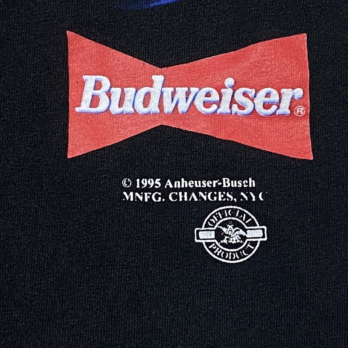 BUDWEISER 1995 3 FROGS YOUR PAD OR MINE ? TEE F