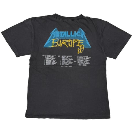 METALLICA 1988 EUROPE AND JUSTICE FOR ALL FITS XL 2858