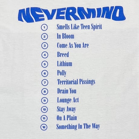 NIRVANA NEVERMIND TULTEX LARGE 1424