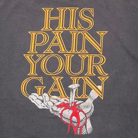 OLD & VINTAGE LORD'S GYM 1990 BENCH PRESS GYM! THE SIN OF THE WORLD FITS XL 4564