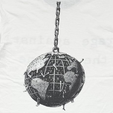 RAGE AGAINST THE MACHINE WRECKING BALL RINGER WHITE/BLACK GIANT MEDIUM 1968