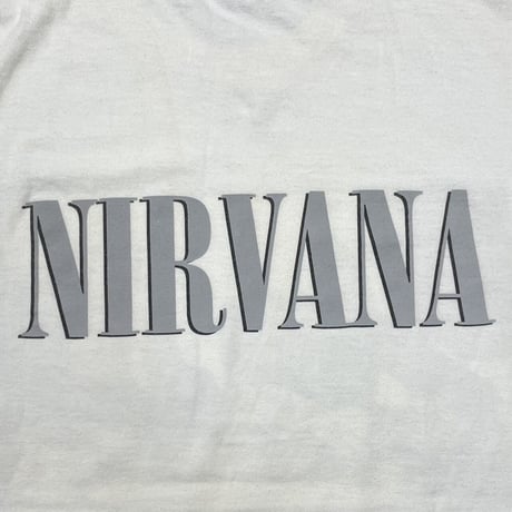 NIRVANA 1996 MONOCHROME PORTRAIT DOUBLESIDE WHITE FITS XL 2570