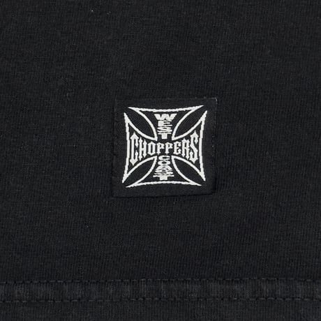 WEST COAST CHOPPERS IRON CROSS AUSTIN BLACK x RED FITS XL 5908
