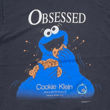 SESAME STREET COOKIE KLEIN OBSESSED CALVIN KLEIN PARODY TULTEX LARGE 7045