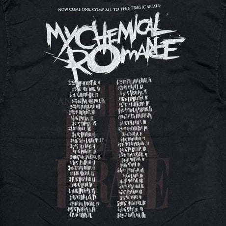 MY CHEMICAL ROMANCE THE BLACK PARADE TOUR 2007 Hanes  XXL 0293