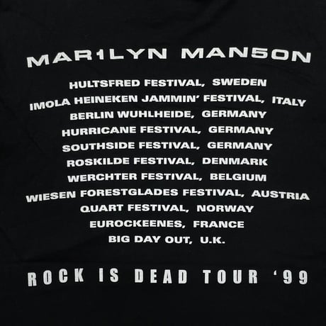 MARILYN MANSON ROCK IS DEAD TOUR '99 BG XL 4324