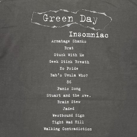 GREEN DAY INSOMNIAC FITS LARGE 2671