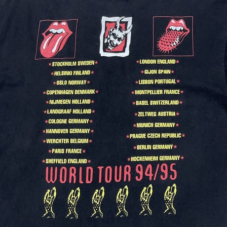 ROLLING STONES 94/95 WORLD TOUR EURO LARGE 0502