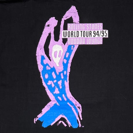 THE ROLLING STONES 1995 PURPLE SPIKE TONGUE VOODOO LOUNGE 94/95 EURO XL 3677
