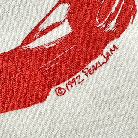 PEARL JAM DON'T GIVE UP EUROPEAN SUMMER TOUR 1992 WHITE FRUIT OF THE LOOM XL 4940