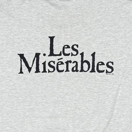 Les Miserables POSTER DESIGN ASH GREY FRUIT OF THE LOOM LARGE 6938