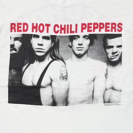 RED HOT CHILI PEPPERS 199O WILLIAM HAMES PORRAIT MEMBER WHITE STEDMAN XL 9091