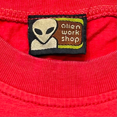 OLD & VINTAGE ALIEN WORK SHOP ALIEN ZONE RED FITS LARGE 4838