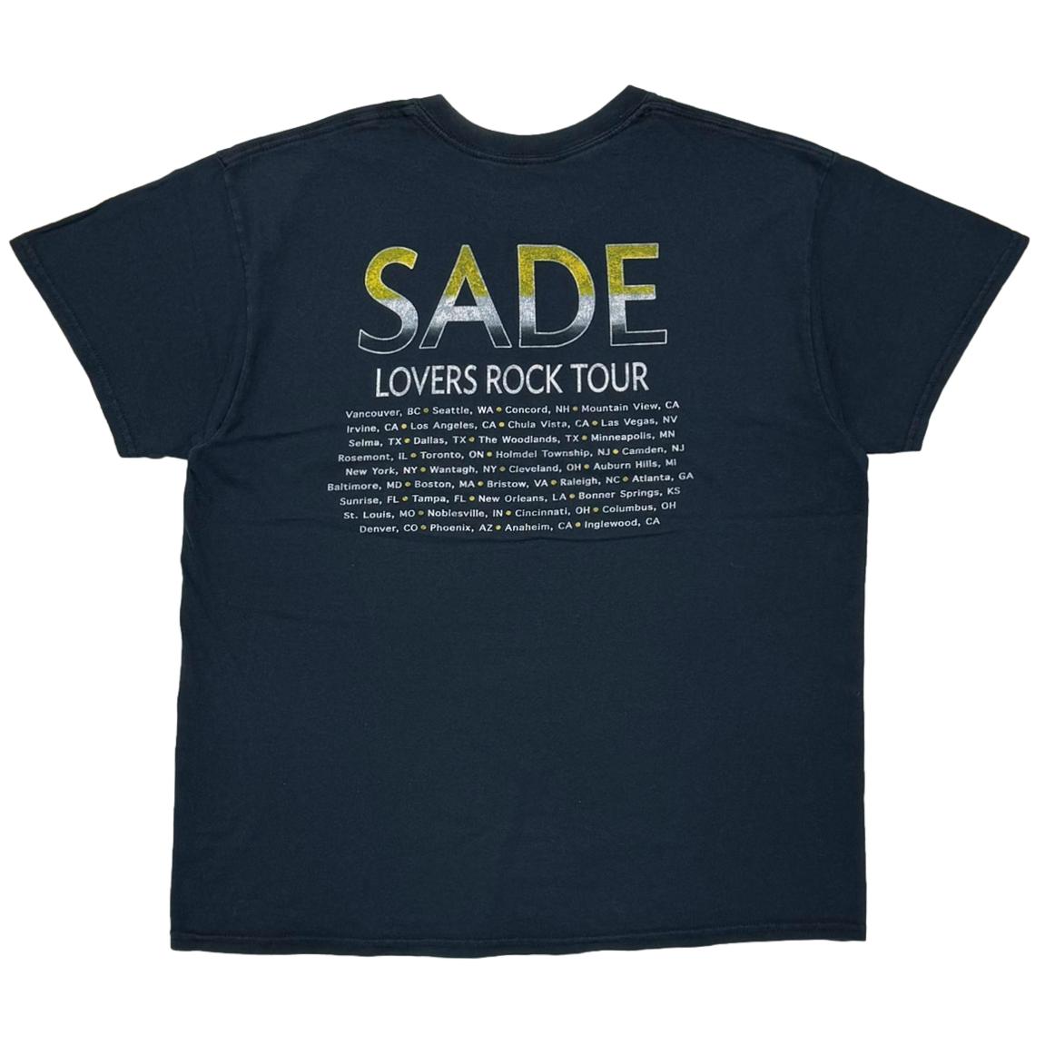 SADE Lovers Rock Tour 公式ライセンスTシャツ 黒 L SADE LOVERS ROCK TOUR LARGE 6323 | greatLAnd OSAKA