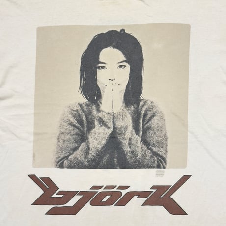 bjork 1993 DOUBLESIDE PORTRAIT PHOTOGRAPH BEIGE FITS XL 8375