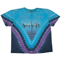 PINK FLOYD WISH YOU WERE HERE BLUE TIEDYE LIQUID BLUE FITS XL 1951