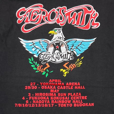 AEROSMITH 1993 AERO FORCE ONE TOUR SKULL EURO LARGE 4024