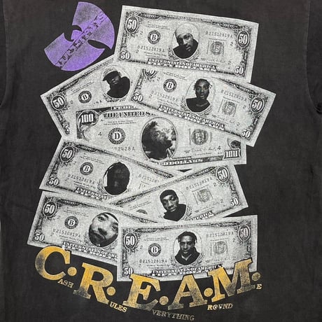 WU-TANG CLAN CREAM DOLLAR DOLLAR BILL YAALL!!! BOOTLEG LARGE 1806