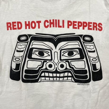 RED HOT CHILI PEPPERS 1991 DOUBLE SIDE Aztec TEE WHITE GIANT XL 8378