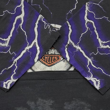 HARLEY DAVIDSON THUNDER & LIGHTNING BLACK LARGE 7464