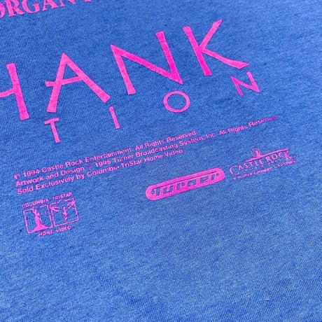 THE SHAWSHANK REDEMPTION 1994 LOGO TEE PINK BLUE FRUIT OF THE LOOM XL 2356