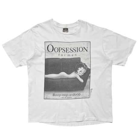 トップス 90s Betty Boop \"Oopsession for men\" Vintage Betty Boop Oopsession for Men Parody A Man's
