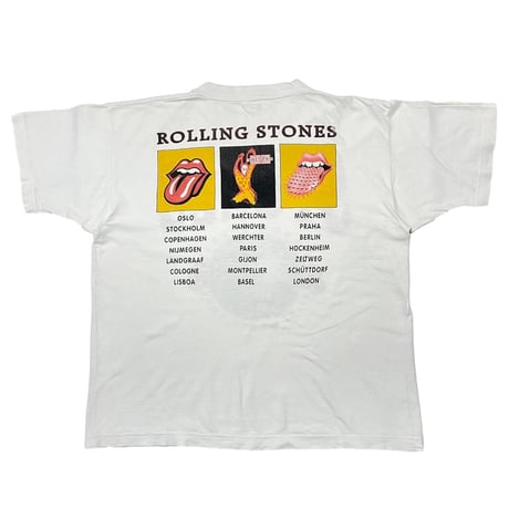 ROLLING STONES VOODOO LOUNGE 94-95 WORLD TOUR WHITE FITS XL 0493