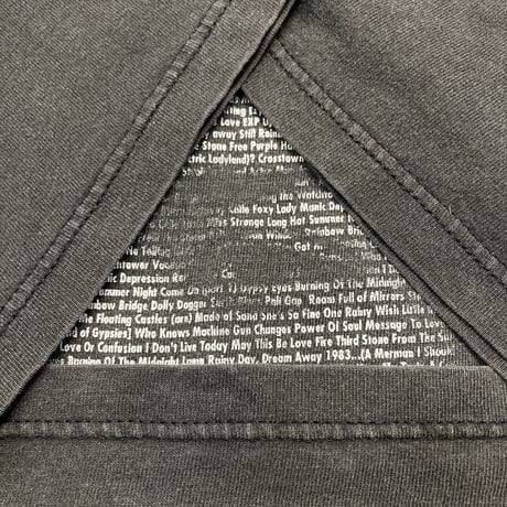 JIMI HENDRIX TEXT FACE FITS XL 1907