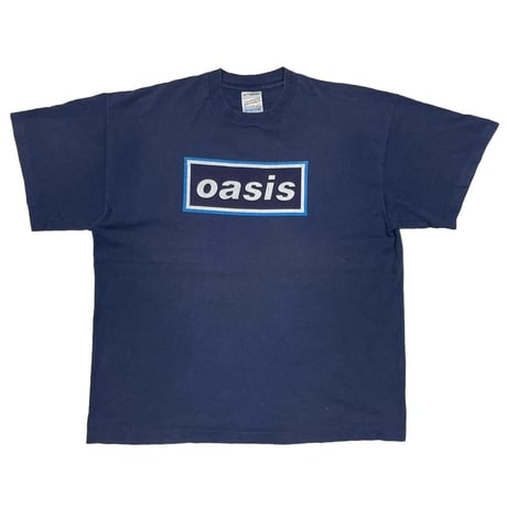 oasis maine road BOX LOGO NAVY SCREEN STARS XL 2046