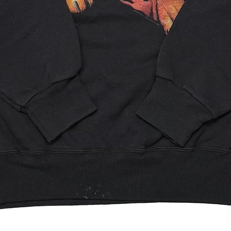 HARLEY DAVIDSON FLAMING TIGER UNTAMED CREWNECK SWEAT HANES MEDIUM 9875