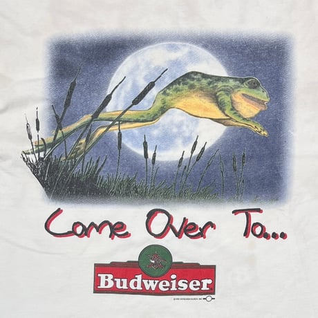 Budweiser 1995 JUMPING FROG COME OVER TO... WHITE CHAMP XL 2730