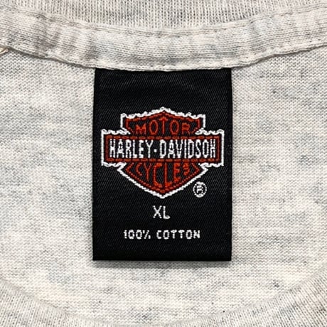 HARLEY DAVIDSON 1990 ORANGE EMBLEM OATMEAL XL
