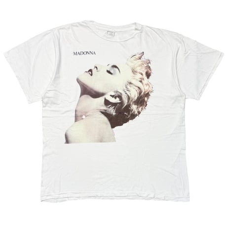 MADONNA BIG FACE SIDE PRINT 1986 WHITE OS FITS XL 8277