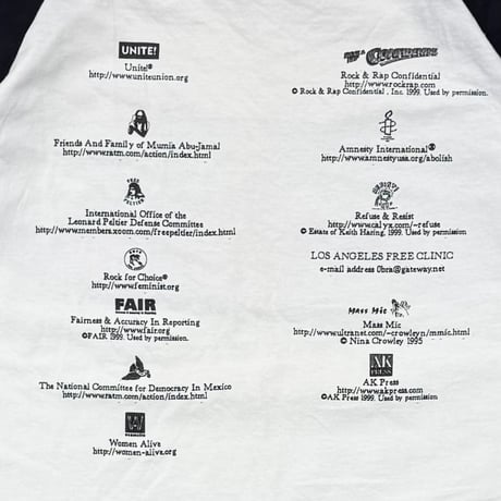 RAGE AGAINST THE MACHINE THE BATTLE OF LOS ANGELES RAGLAN GIANT LARGE 1970