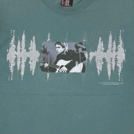 NIRVANA KURT COBAIN 1997 MEMORIAL GUITER SILVER PRINT SLATE GIANT LARGE 8037