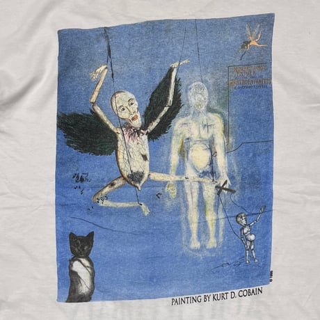 NIRVANA KURT COBAIN MEMORIAL ADULT WHITE FITS LARGE 0611