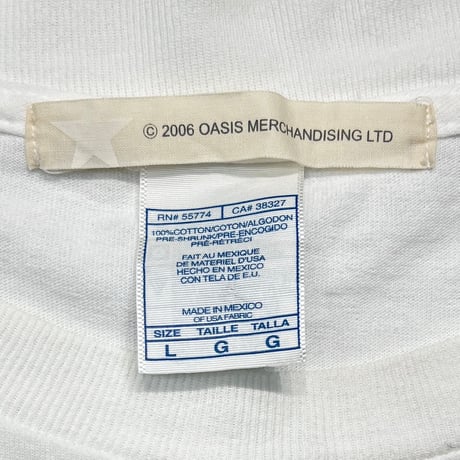 oasis 2007 GO LET IT OUT ! WHITE LARGE 3499