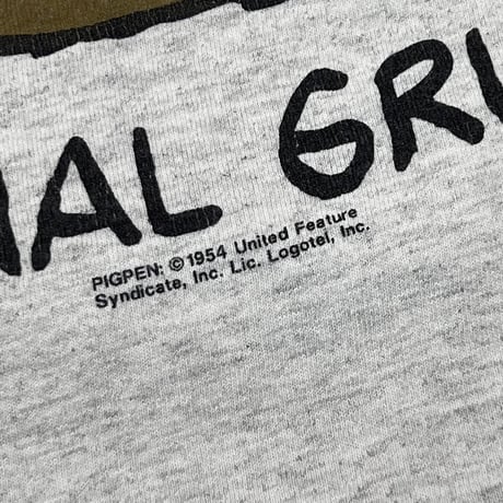 PEANUTS ORIGINAL GRUNGE ASH GREY ANVIL LARGE 6813