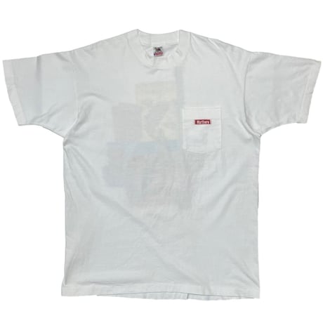 MARLBORO A$AP ROCKY WEARING ADS POCKET TEE WHITE FRUIT OF THE LOOM XL 8208