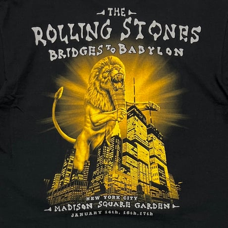 THE ROLLING STONES BRIDGES TO BABYLON GOLD TONGUE anvil LARGE 2760