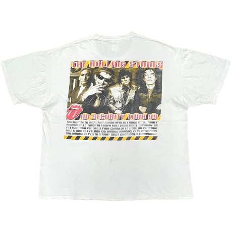 ROLLING STONES NO SECURITY TOUR 1999 WHITE FITS XL 2063